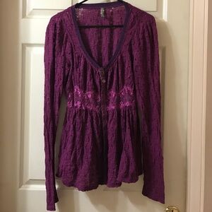 Free People Lace Sweater